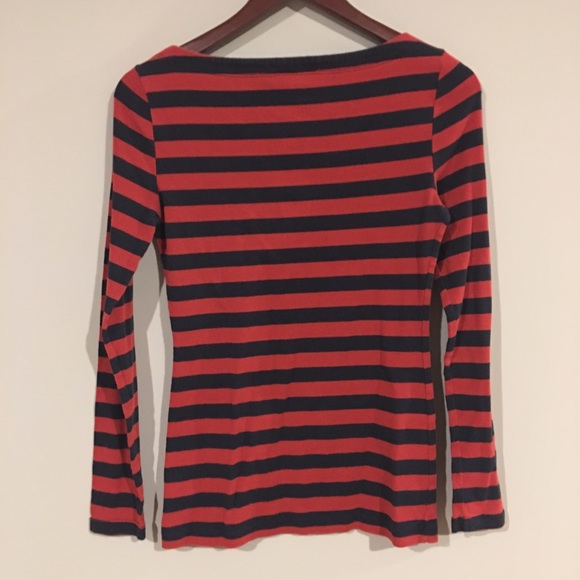 Banana Republic Striped Boatneck Shirt - Picture 2 of 3